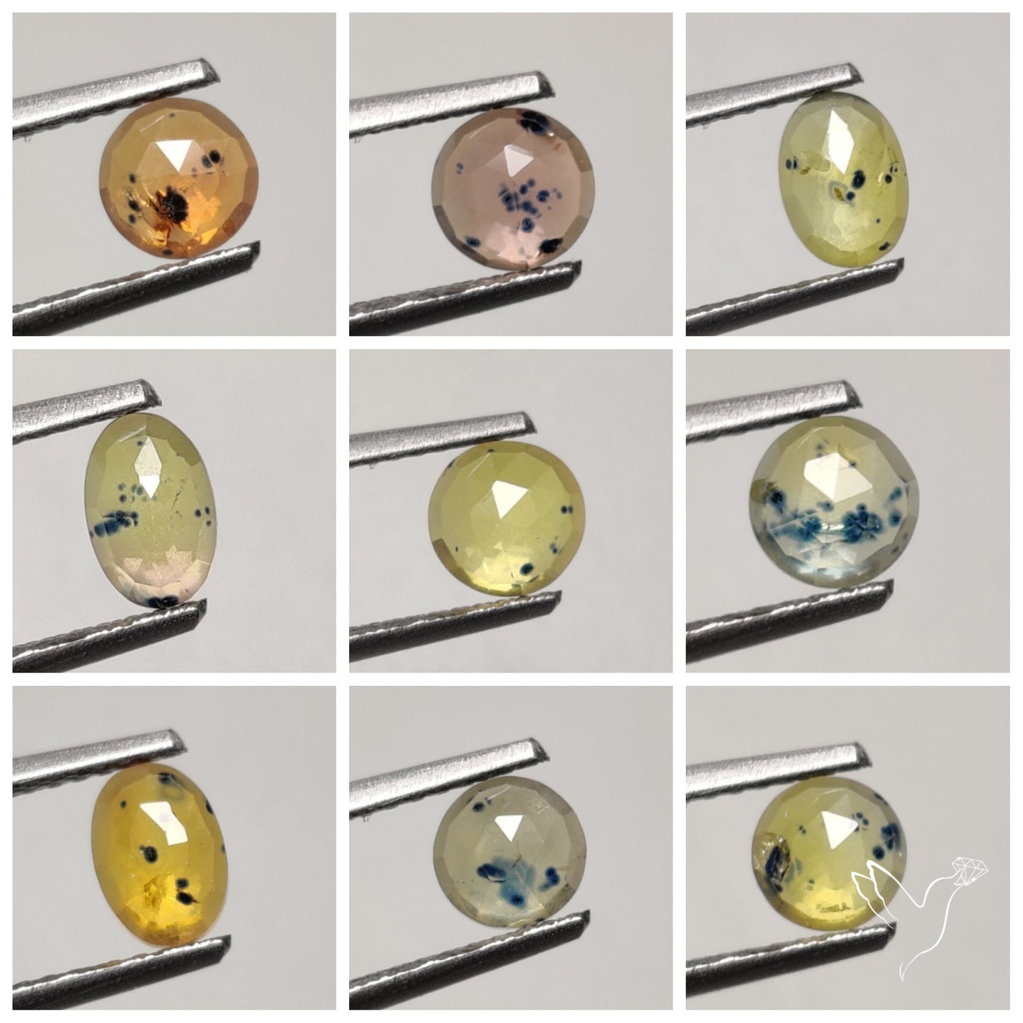 Rose Cut Songea Sapphire Lot