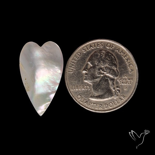 Mother Of Pearl Heart Carving