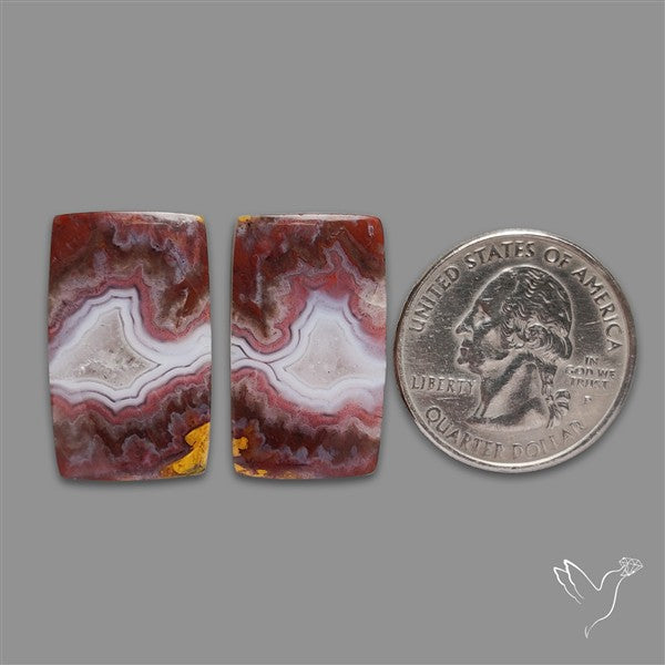 Moroccan Seam Agate Pair
