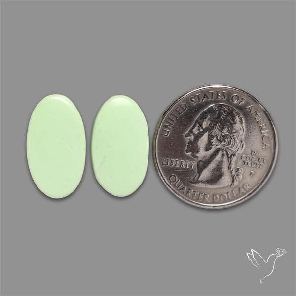 Citrone Chrysoprase Pair