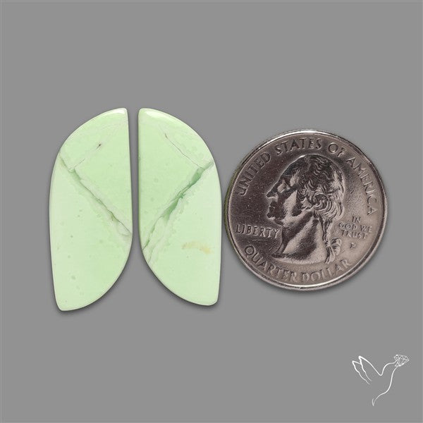 Citrone Chrysoprase Pair