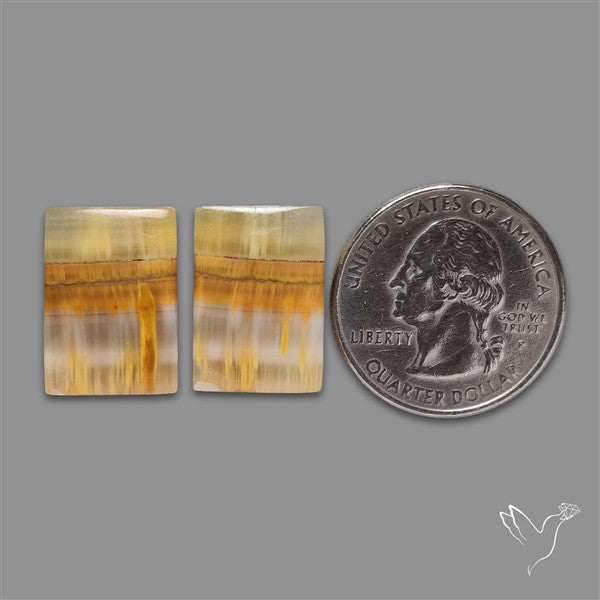 Yellow Clacite Pair