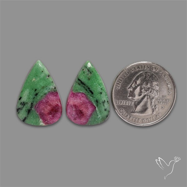 Ruby In Zoisite Pair