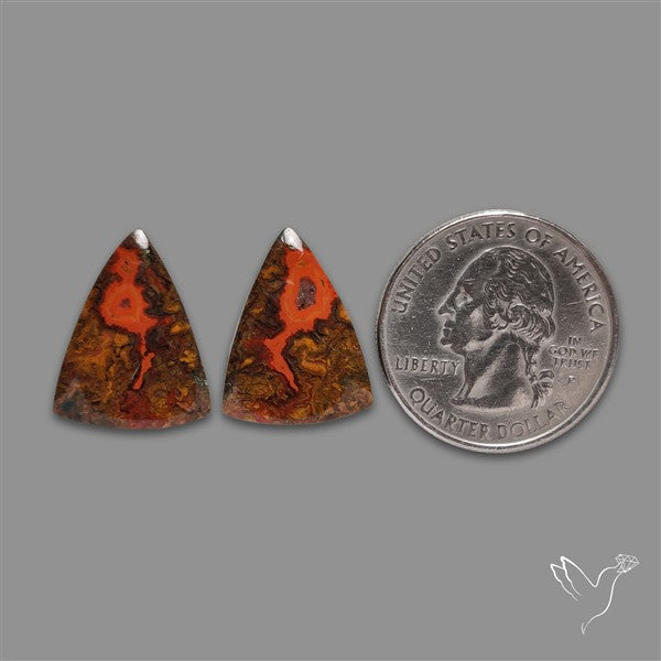 Moccan Seam Agate Pair