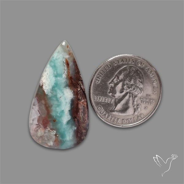 Aqua Chrysoprase Cabochon Selected Rare Patterns