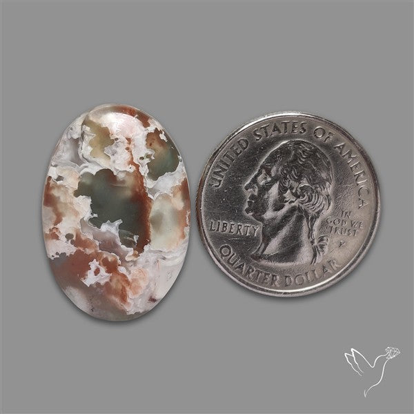 Aqua Chrysoprase Cabochon Selected Rare Patterns