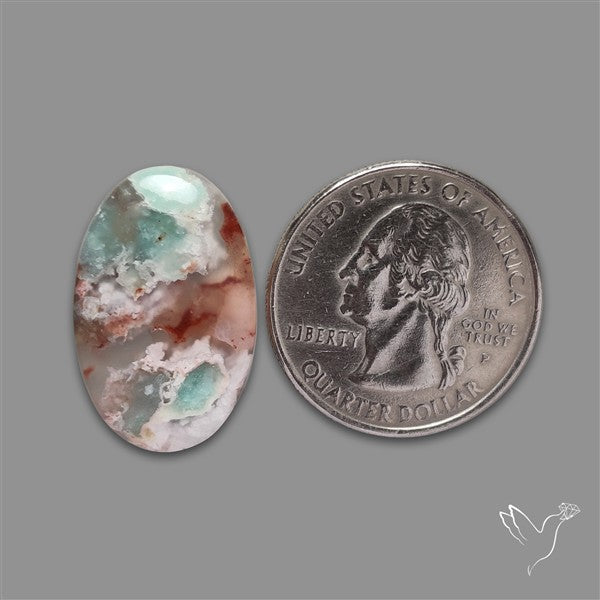 Aqua Chrysoprase Cabochon Selected Rare Patterns