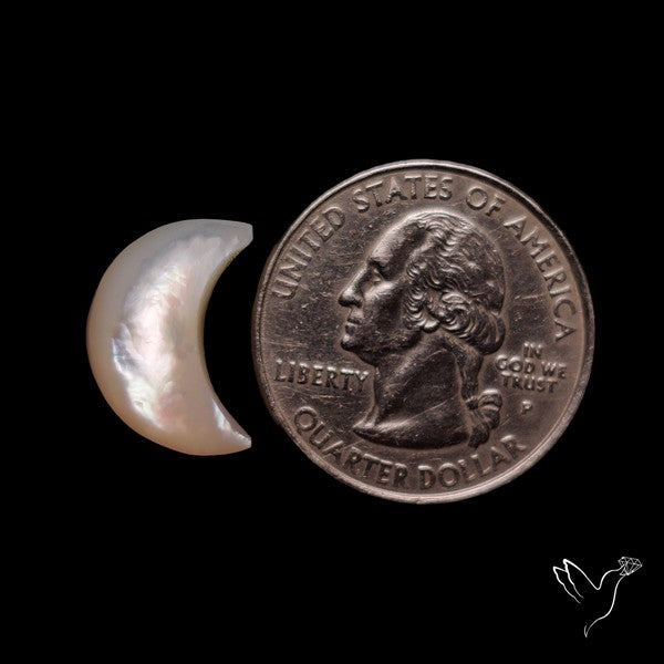 Mother Of Pearl Crescent Cabochon