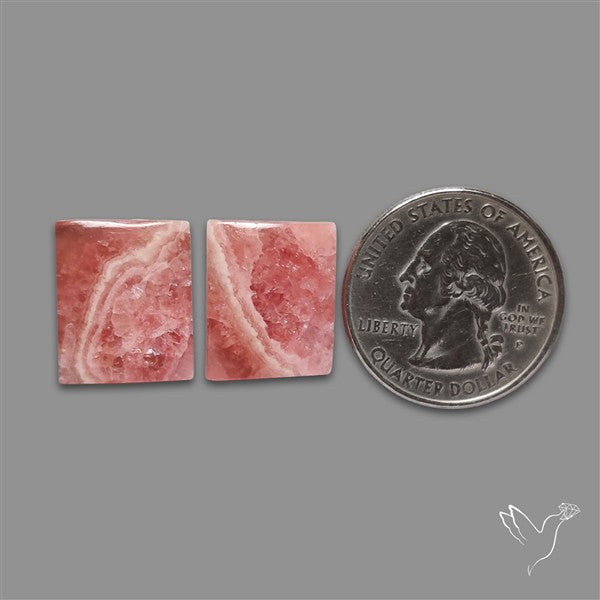 Gemmy Rhodochrosite Pair