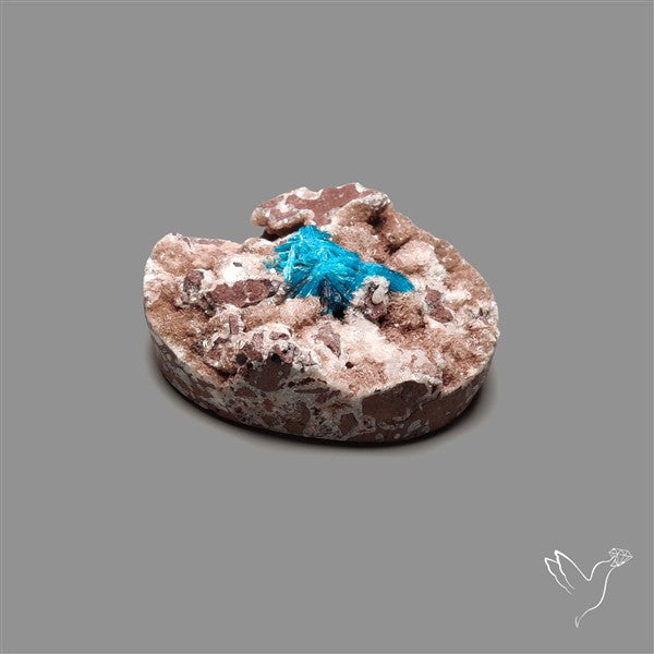 Large Cavansite Druzy Specimen with Flat Backs