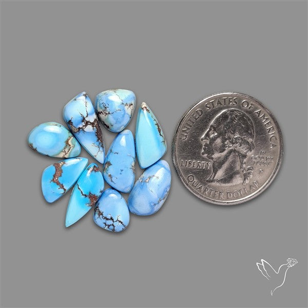 Rare Golden Hill Turquoise Smalls Lot