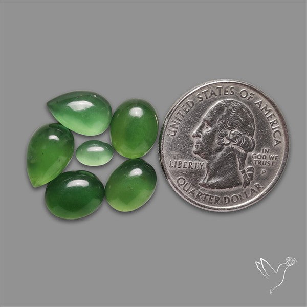 Gemmy Serpentine Cabochons Lot