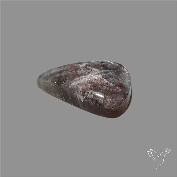Tanzanian Black Moonstone Cabochon with Sunstone Inclusion
