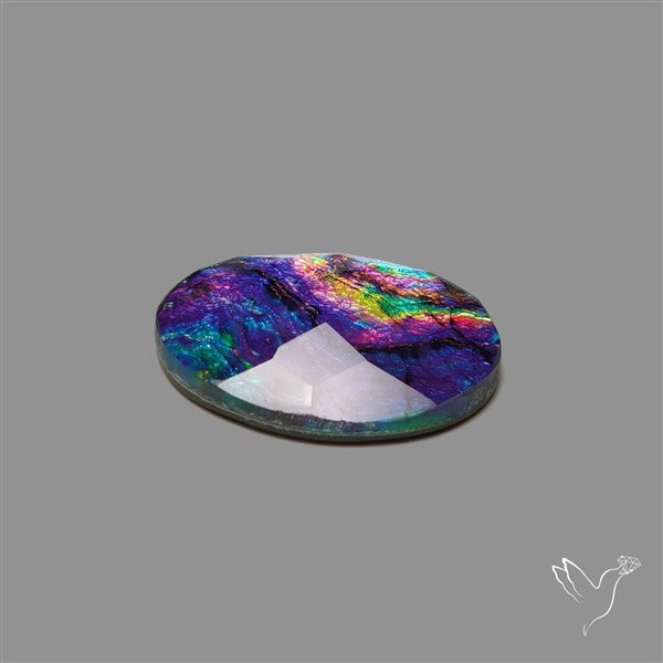 Dichroic Glass Doublet Checkerboard Cut