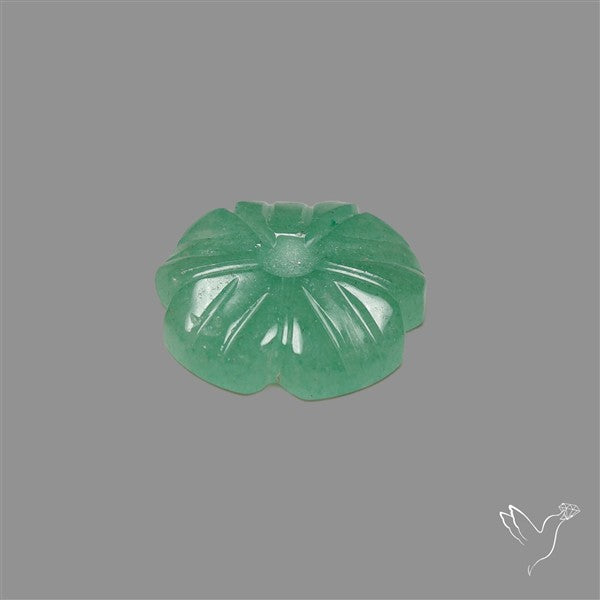 Green Aventurine Flower Carving