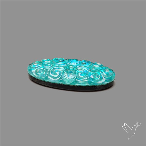 Dichroic Glass Doublet Mughal Carving