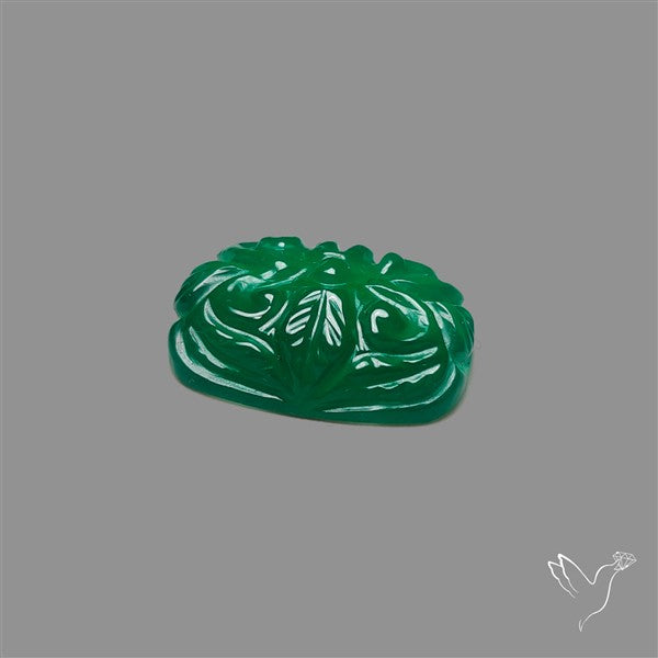 Zimbabwe Chrome Chalcedony Mughal Carving