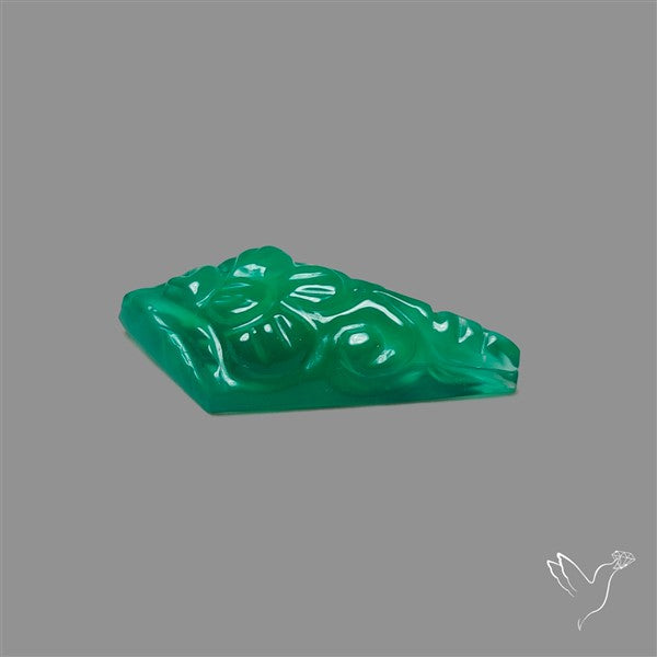 Zimbabwe Chrome Chalcedony Mughal Carving