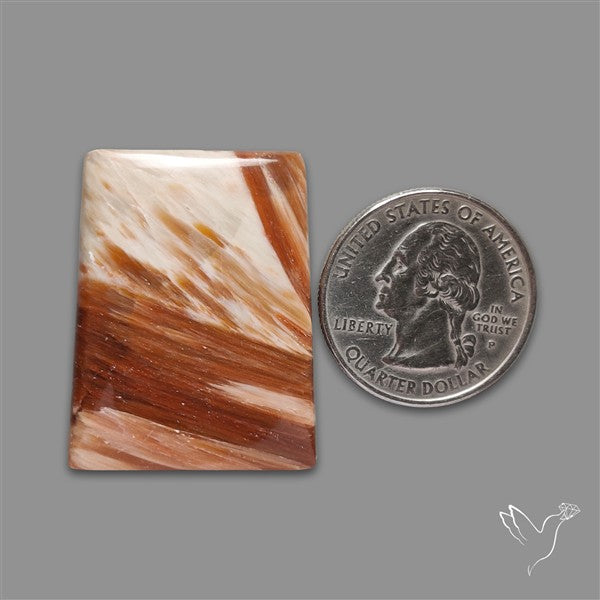 Orange-Brown Calcite Cabochon