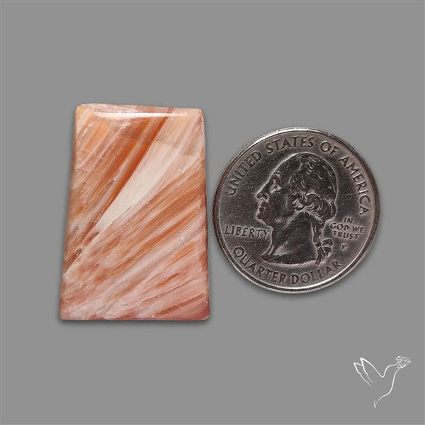 Orange-Brown Calcite Cabochon