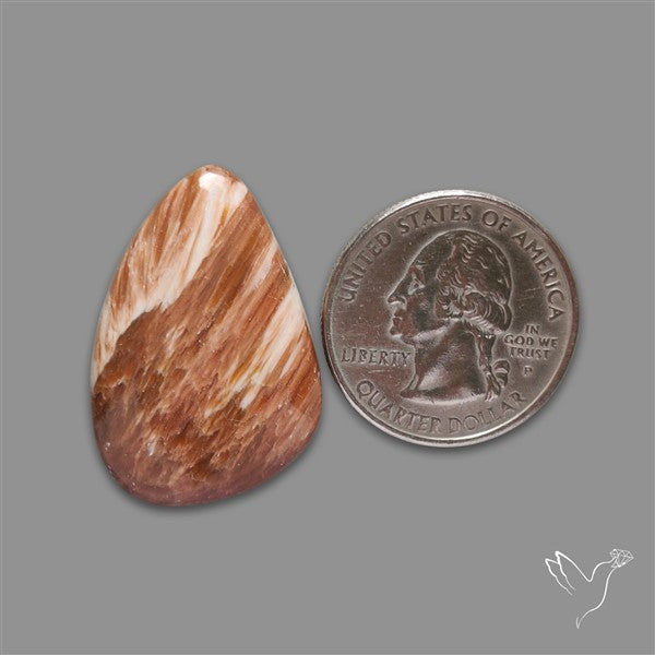 Orange-Brown Calcite Cabochon