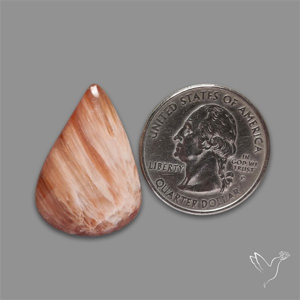 Orange-Brown Calcite Cabochon
