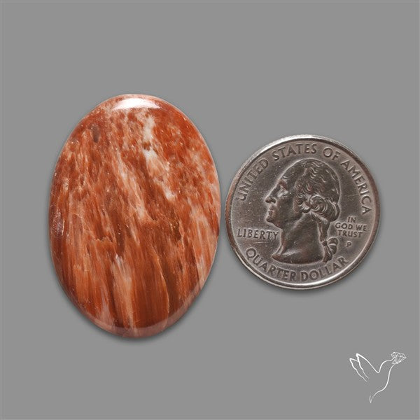 Orange-Brown Calcite Cabochon