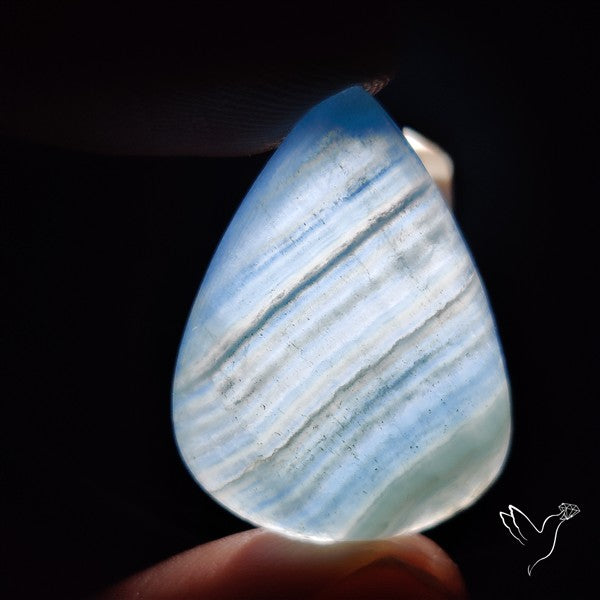 Aquatine Lemurian Calcite Cabochon