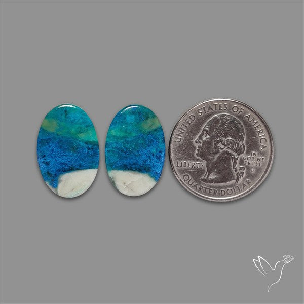 Shattuckite with Azurite Pair