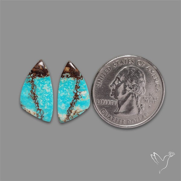 Number 8 Mines Turquoise Pair