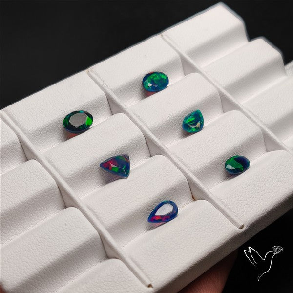 Faceted Ethiopian Black Opal Bulk Lot