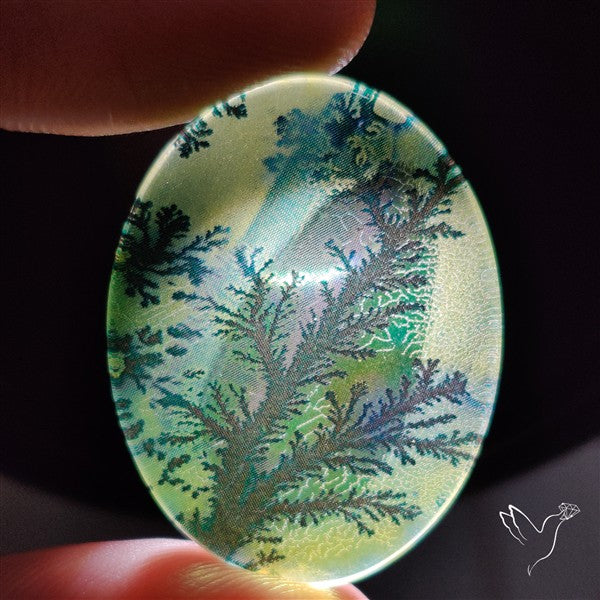 Picture Inlay Quartz Doublet (not natural patterns)