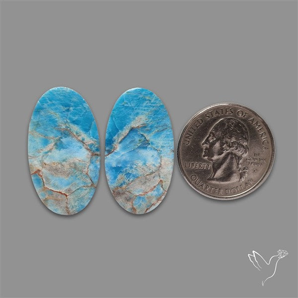 Sky Blue Apatite Pair