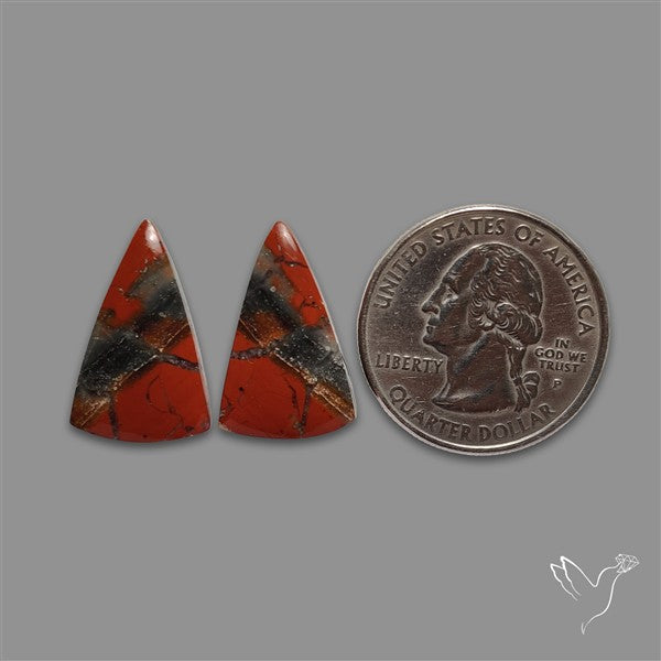 Brecciated Mookaite Pair