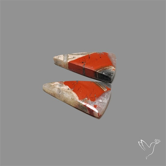 Brecciated Mookaite Pair