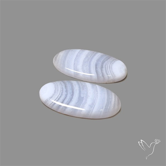 Blue Lace Agate Pair