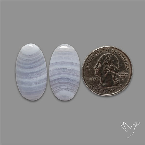 Blue Lace Agate Pair