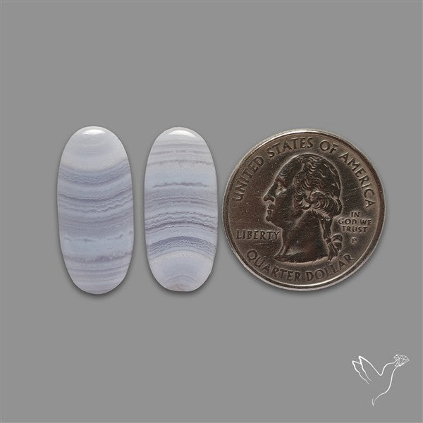 Blue Lace Agate Pair
