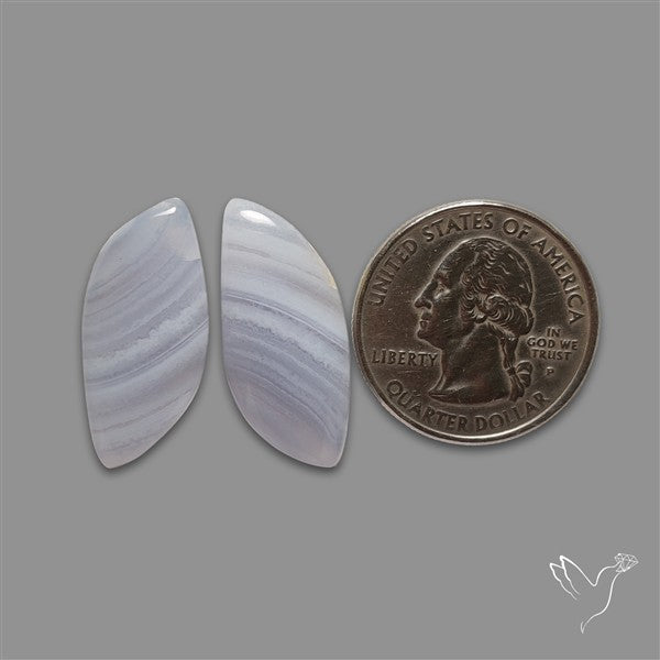 Blue Lace Agate Pair
