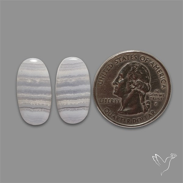 Blue Lace Agate Pair