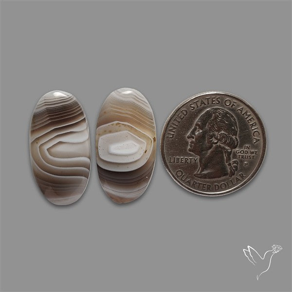 Botswana Agate Pair