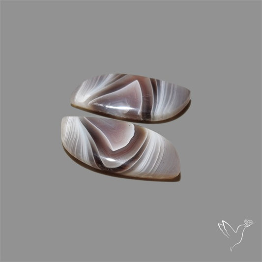 Botswana Agate Pair