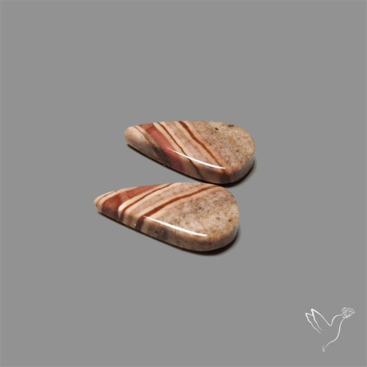 Brecciated Mookaite Pair