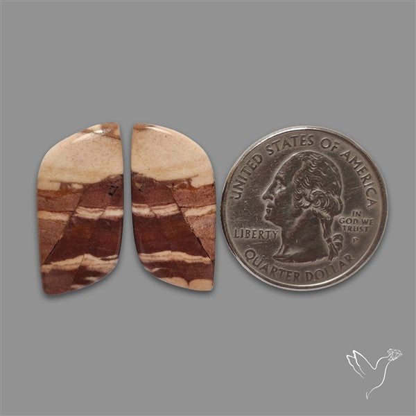 Brecciated Mookaite Pair