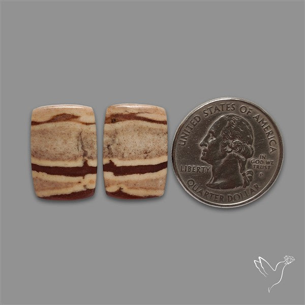 Brecciated Mookaite Pair