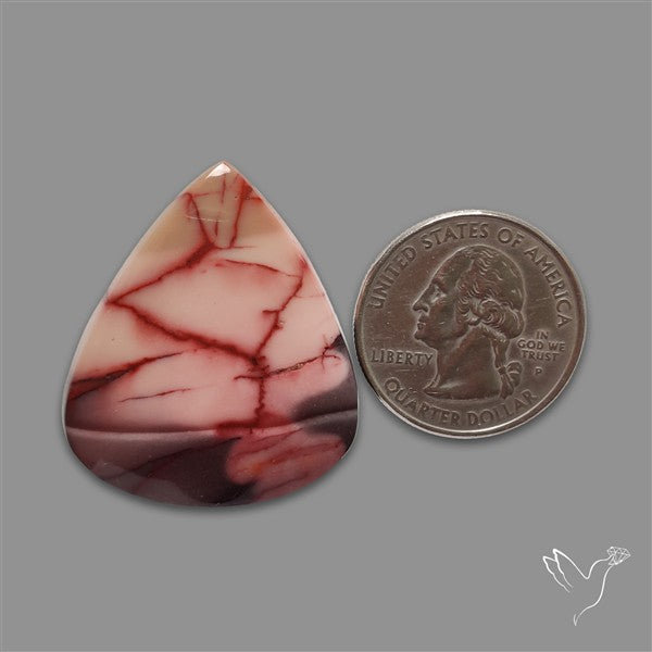 Rare Pink Web Mookaite Cabochon