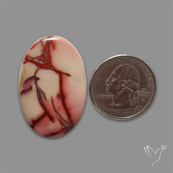 Rare Pink Web Mookaite Cabochon