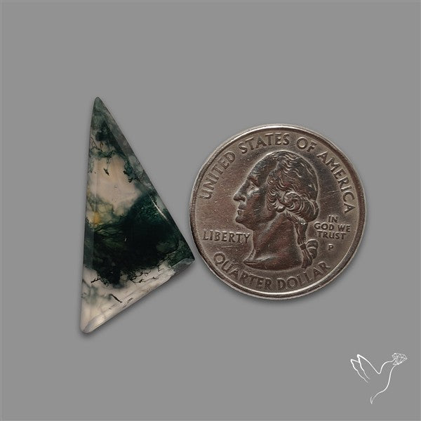 Rose Cut Moss Agate