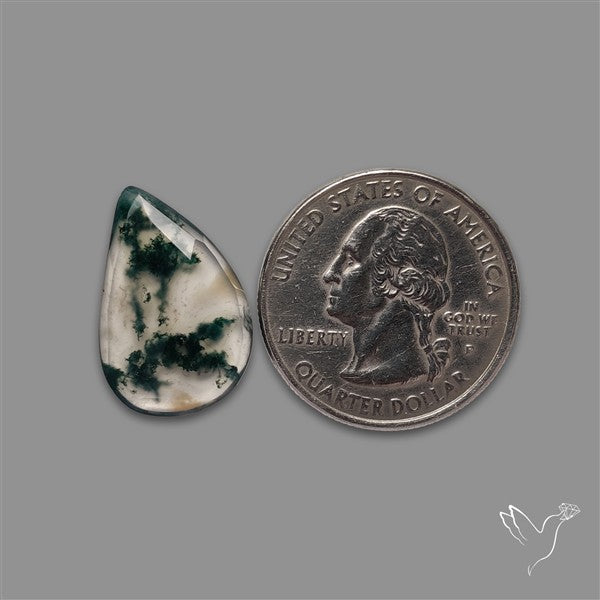 Rose Cut Moss Agate