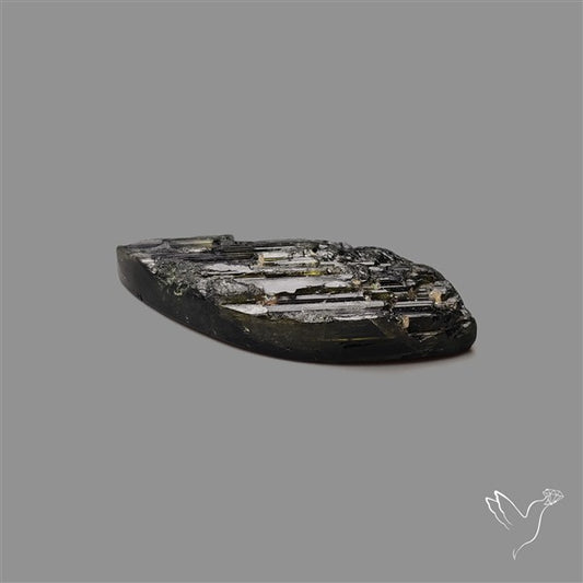 Black Tourmaline Raw Face Druzy